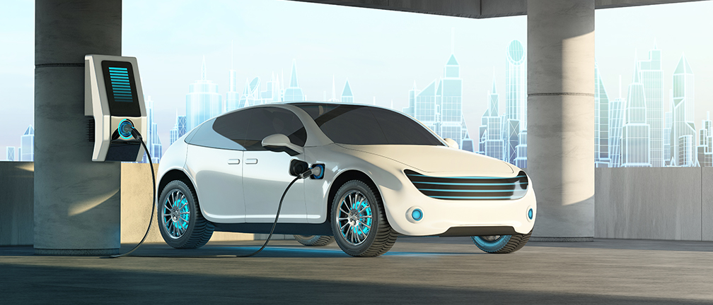 전기차를 충전하고 있는 모습