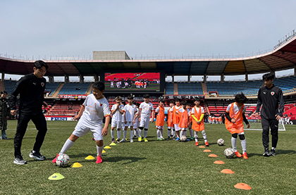 미래세대 꿈나무 축구교실 활동 사진