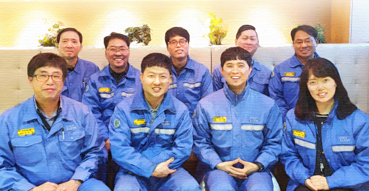 포스코케미칼 행정지원그룹 직원들