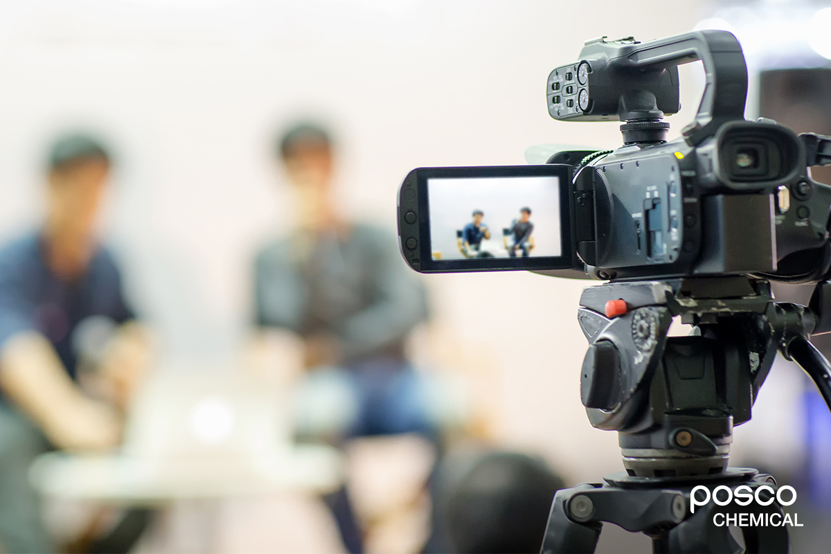 홍보영화 관련 인터뷰 촬영장