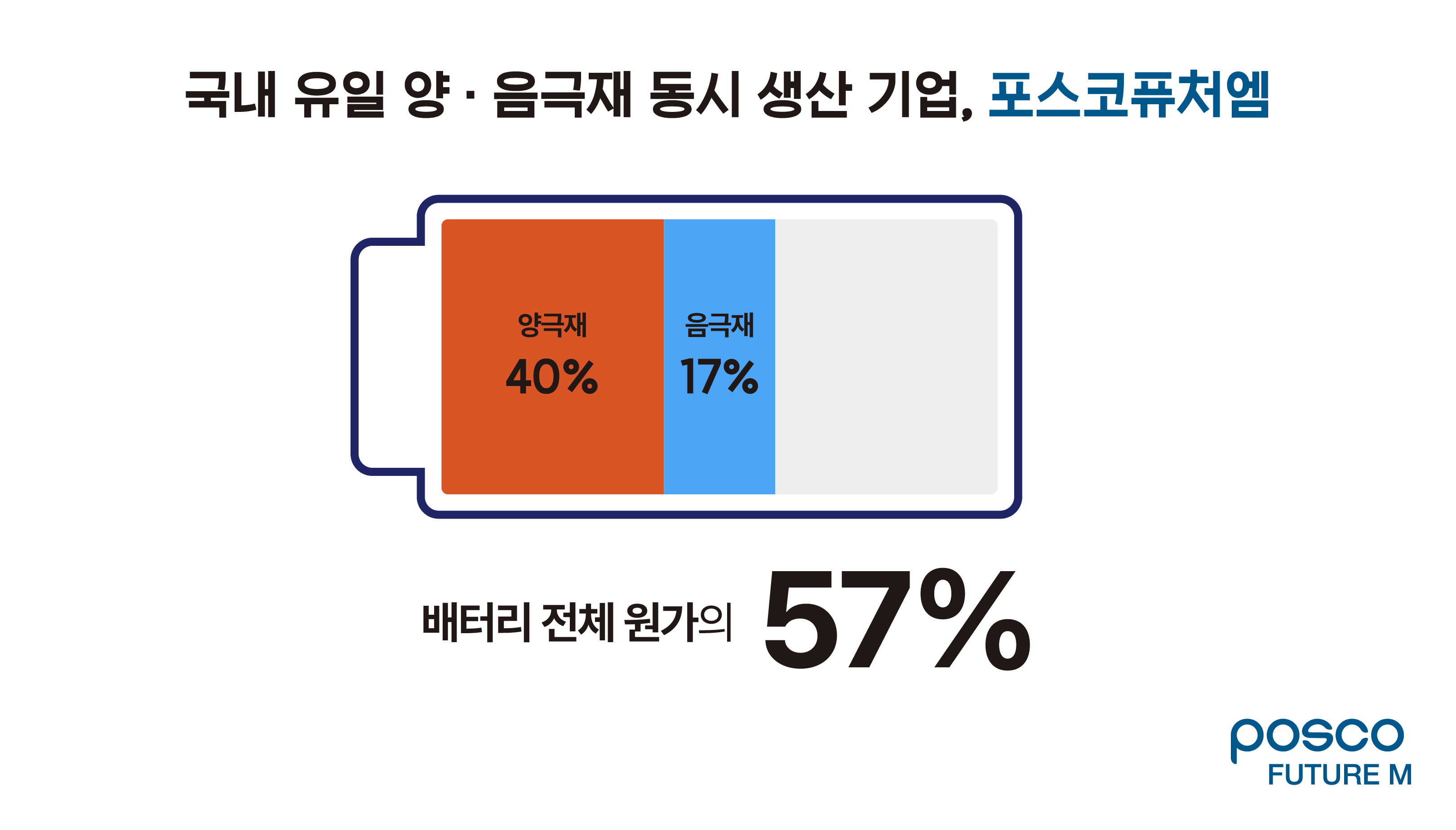 국내 유일 양·음극재 동시 생산 기업, 포스코퓨처엠
