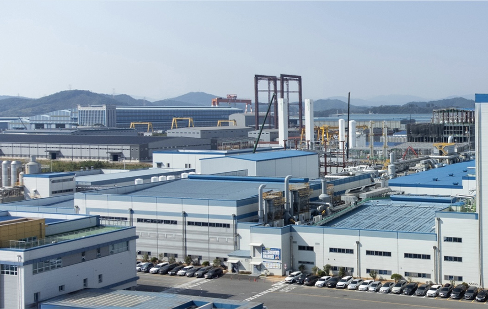 포스코퓨처엠 광양 양극재 공장 및 전구체 공장 전경