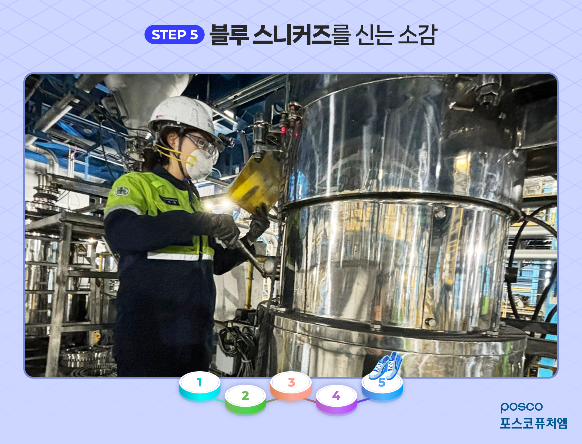 STEP 5) 블루 스니커즈를 신는 소감