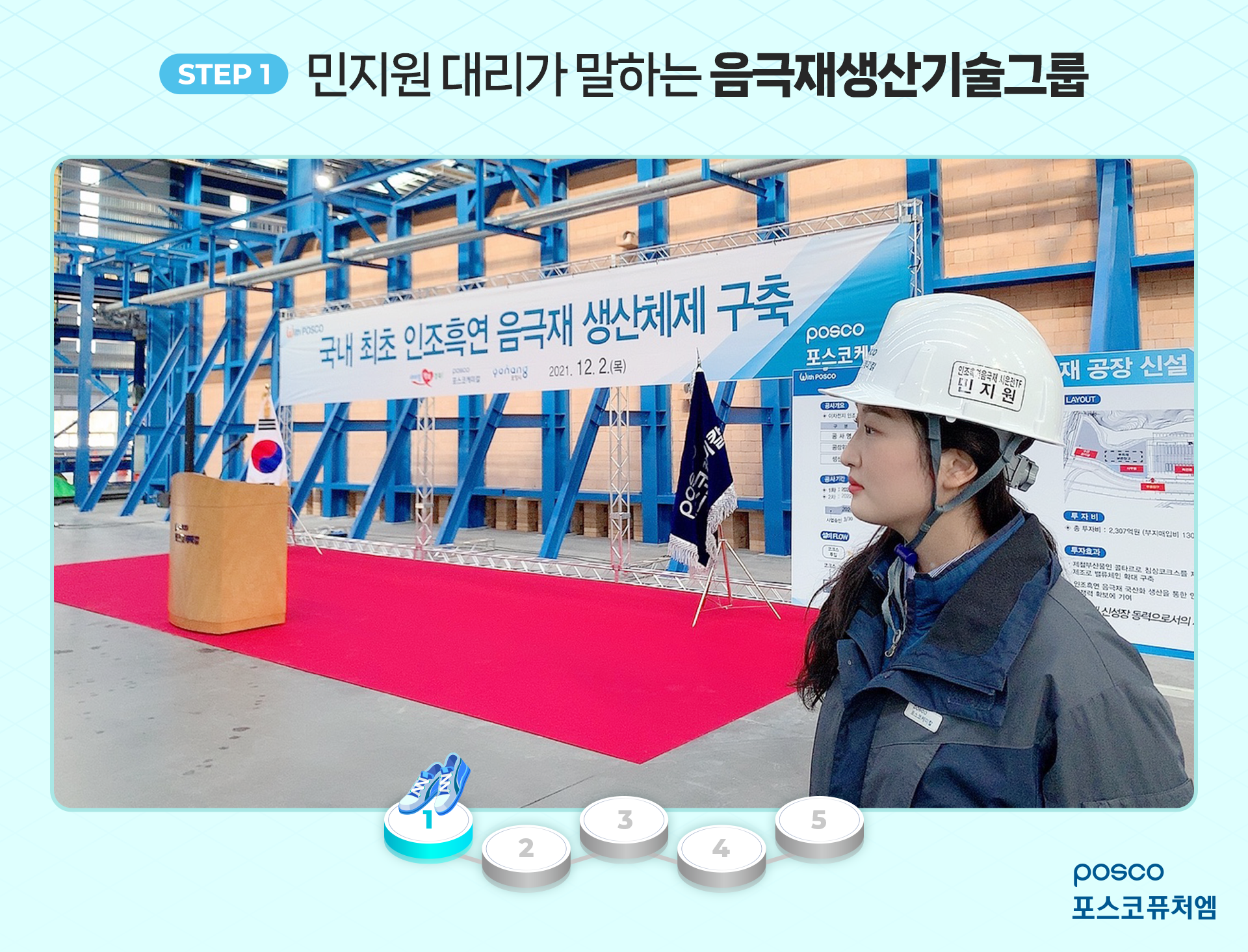 STEP 1) 민지원 대리가 말하는 음극재생산기술그룹